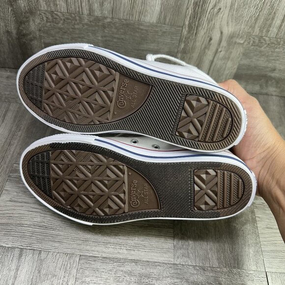 Converse CTAS Kids size 3 White Street Slip On Shoes - Picture 7 of 8